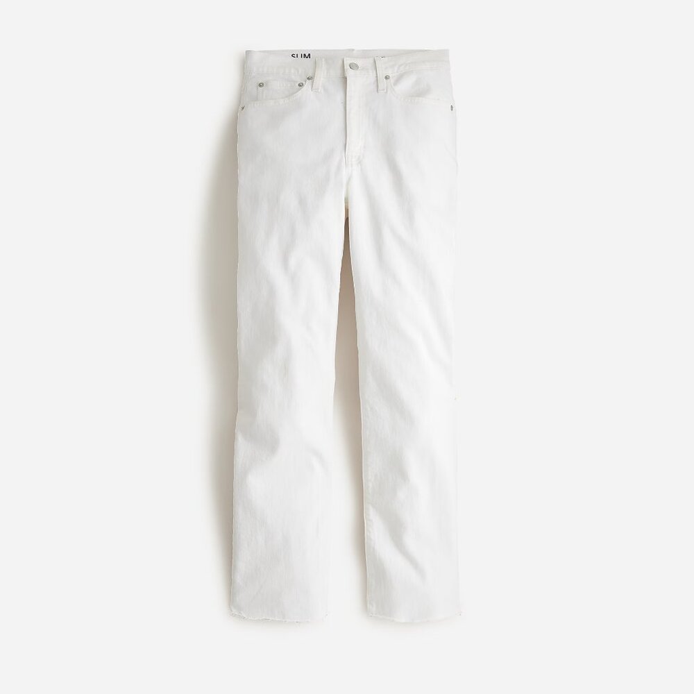 J Crew white slim boyfriend jeans size 28